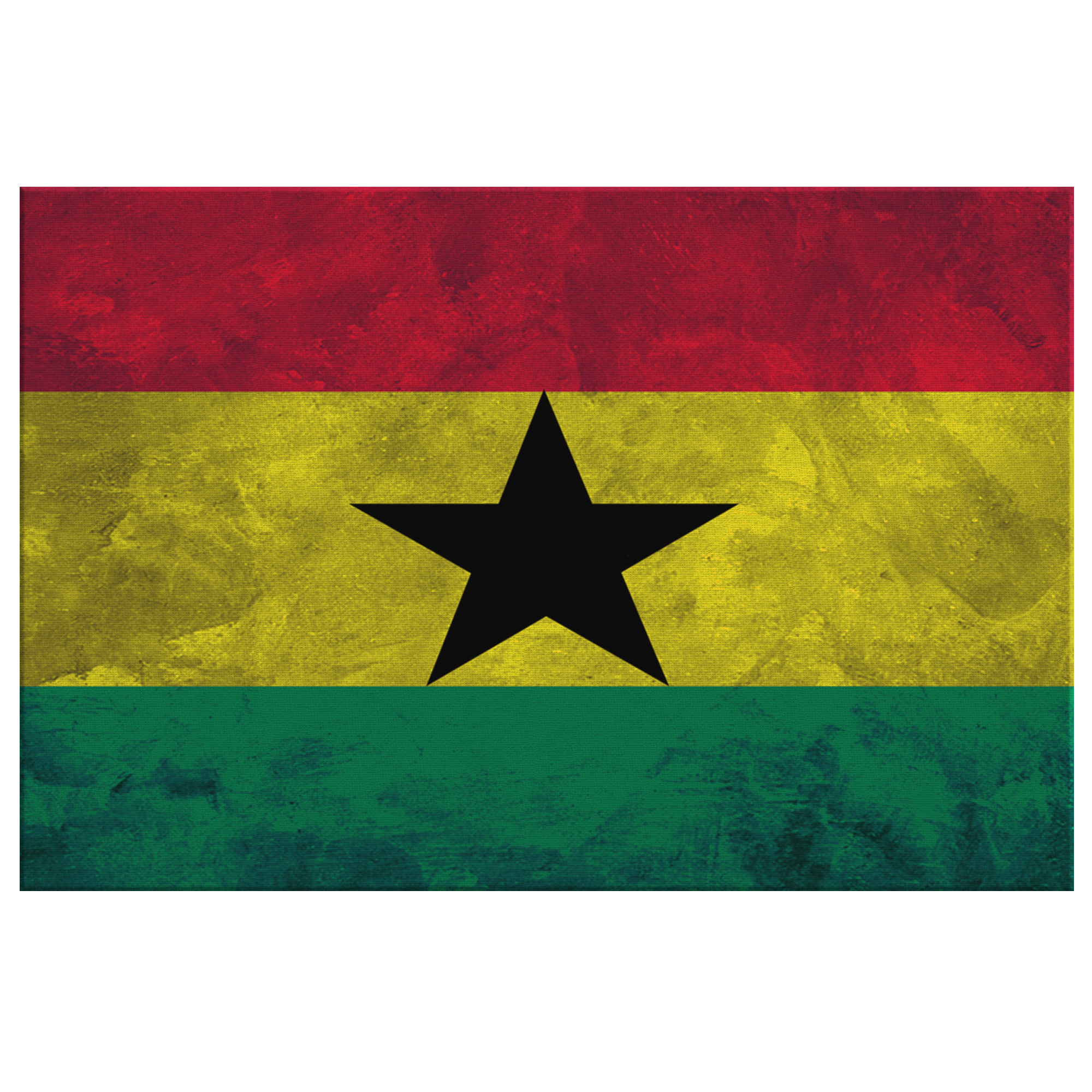 Flag Of Ghana - Blend On Canvas