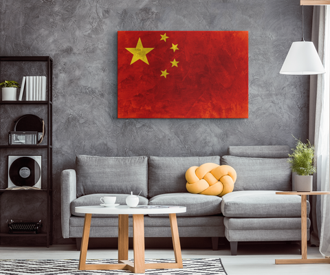 Flag Of China - Blend On Canvas